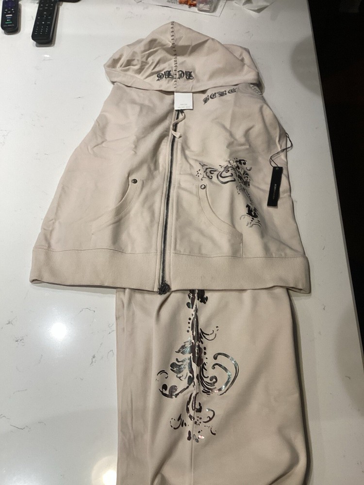 BCBG max Azaria NWT Hooded Tracksuit Canvas Size XL