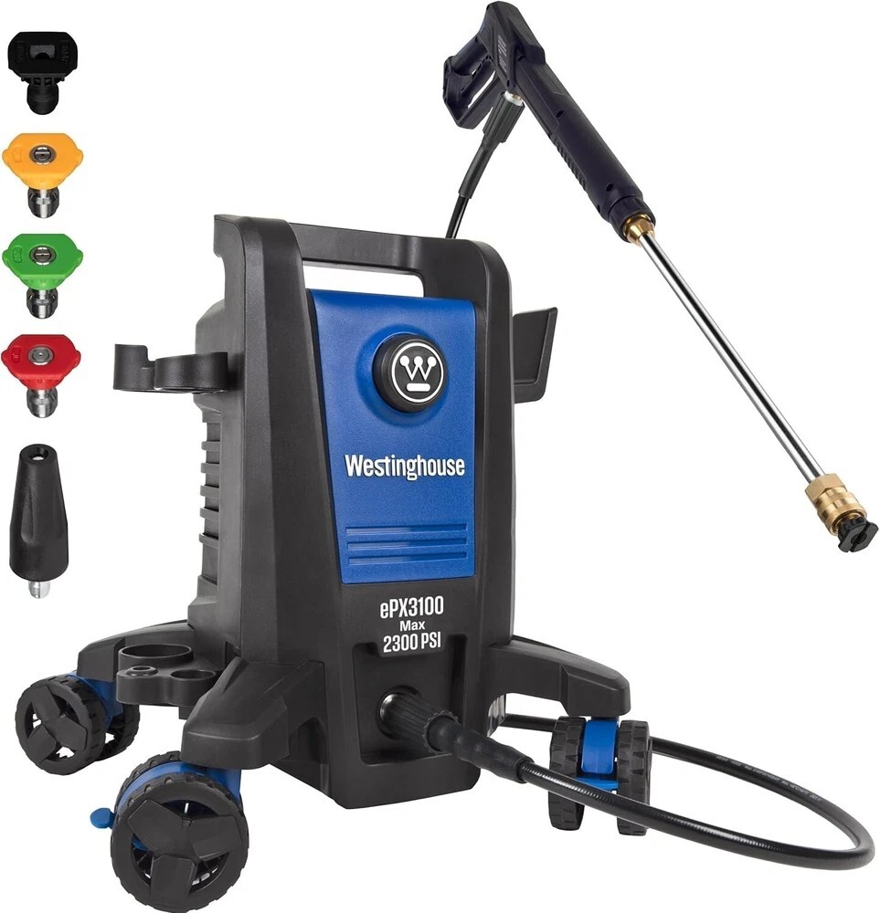 Epx3100 Electric Pressure Washer, 2300 Max PSI 1.76 Max GPM with Anti-Tipping Te