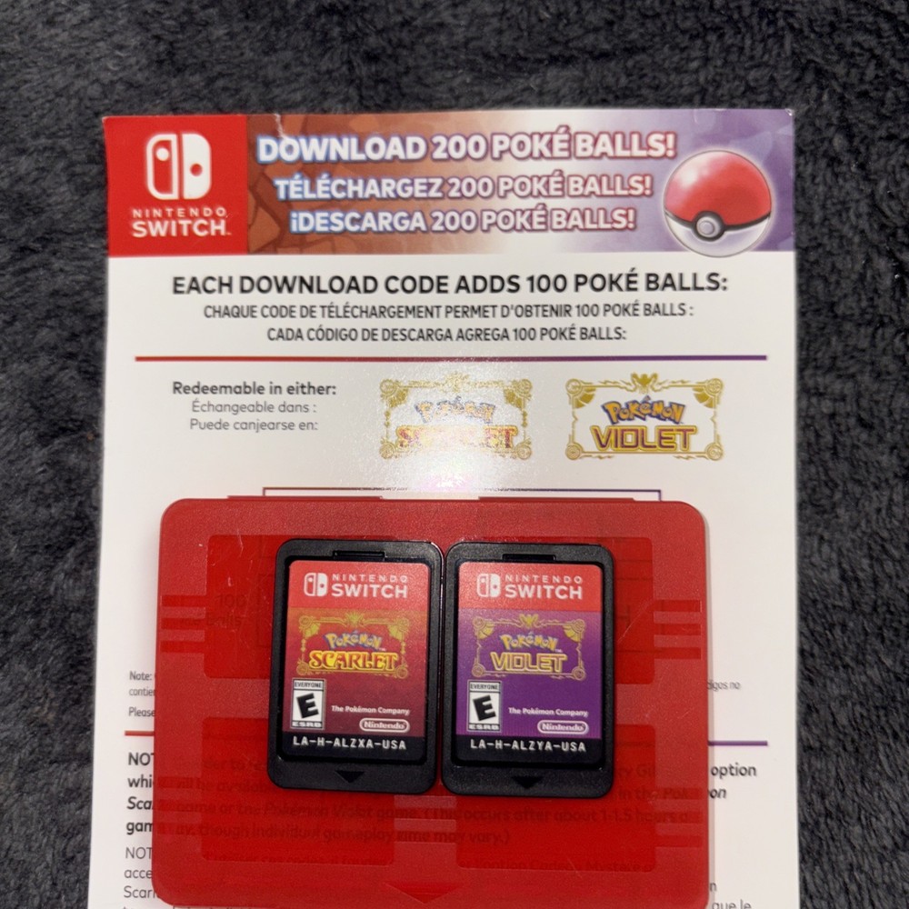 Pokémon Scarlet and Violet With Pokeball Code