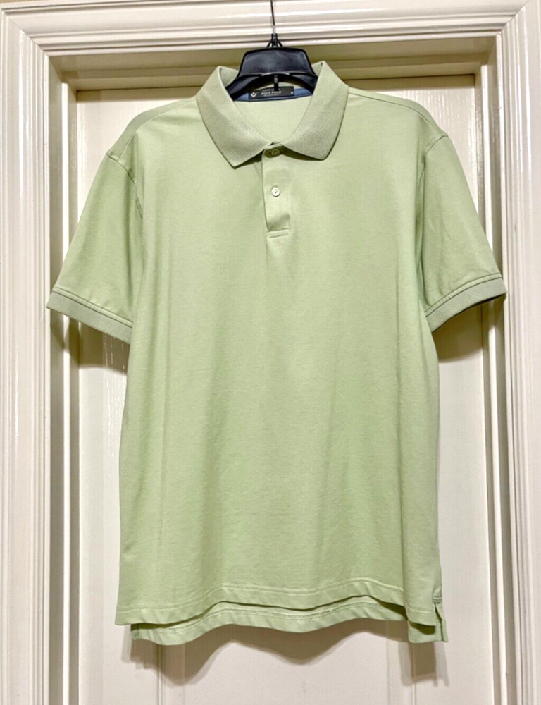 Members Mark Stretch Cotton Mint Green Polo Shirt for Men Medium-image