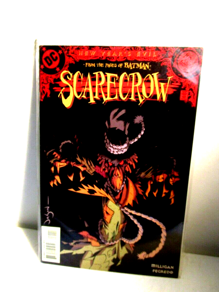 Scarecrow New Years Evil Batman 1998 DC Villains Comic Bagged Boarded-image
