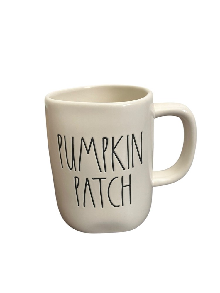 Rae Dunn Artisan Pumpkin Patch Magenta Coffee Mug Handcrafted Design