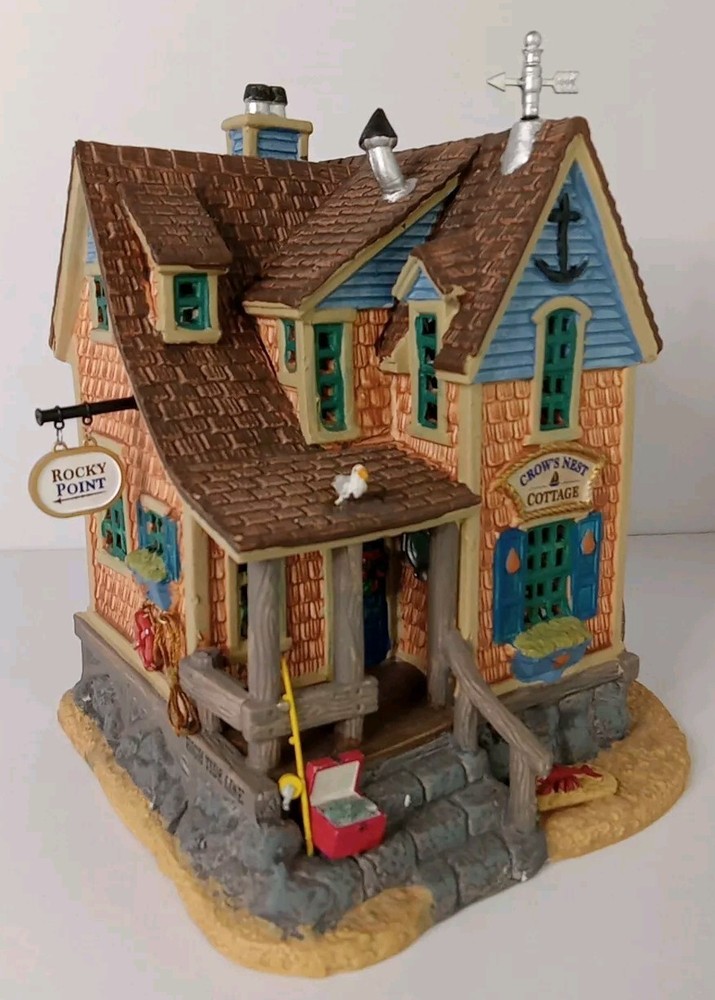 Lemax 2016 Crows Nest Cottage Plymouth Corners 65084 Rocky Point Seaside Coastal