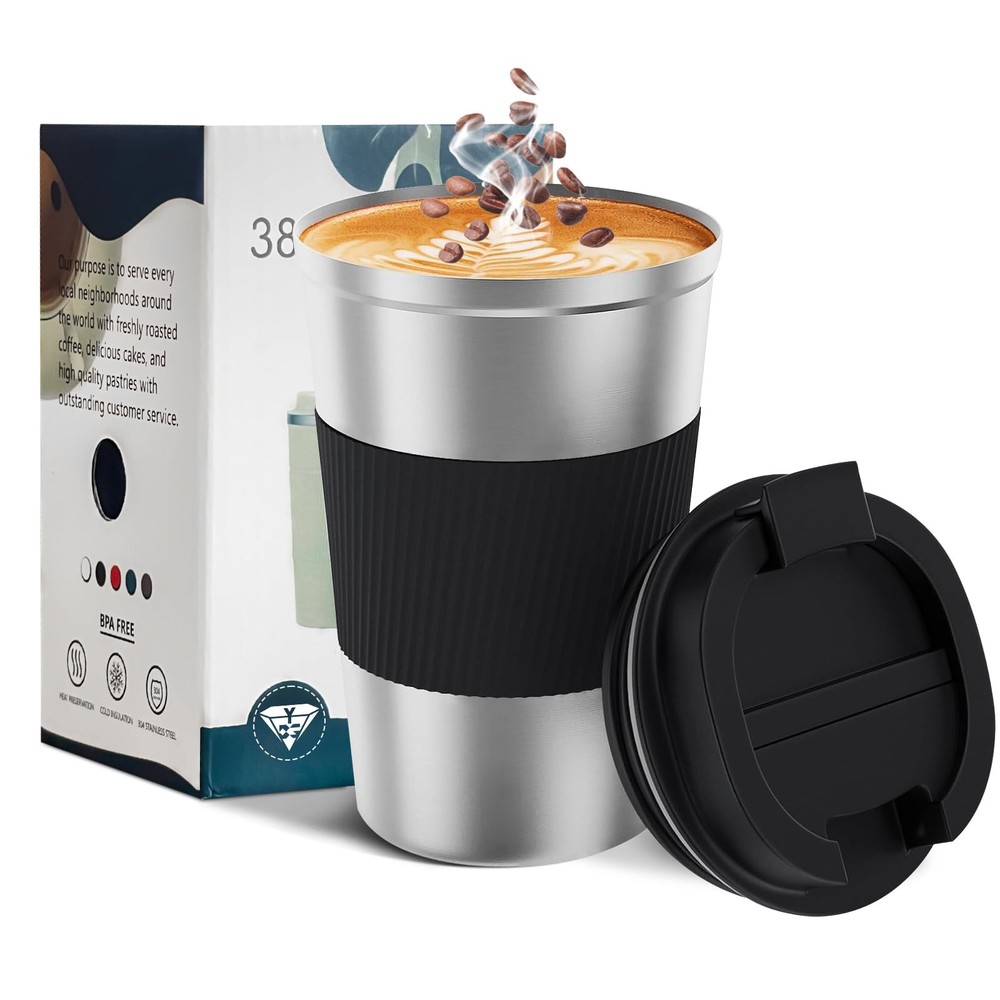 Spill-Proof Insulated Travel Coffee Mug for Camping