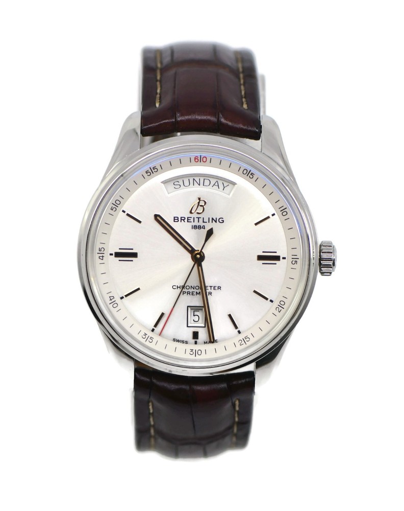 Breitling Premier Day Date A45340 Stainless Steel Men's Watch