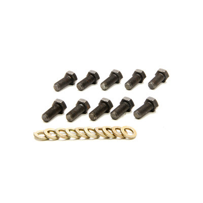 Ratech 1301 10-Pack Black Steel Ring Gear Bolts for GM & Dana Performance