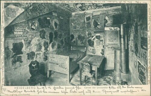 Postcard Heidelberg Carcer of the University 1906 (No.971)
