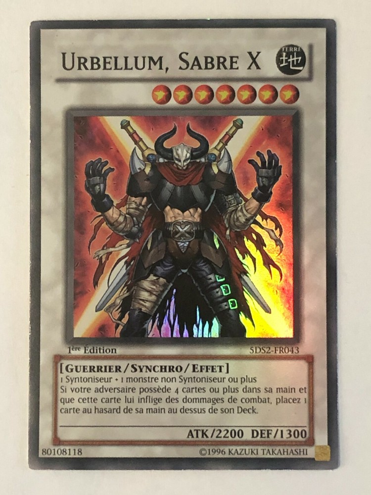 Yu-Gi-Oh JCC Urbellum X-Sabre 5DS2-FR043 Trading Card