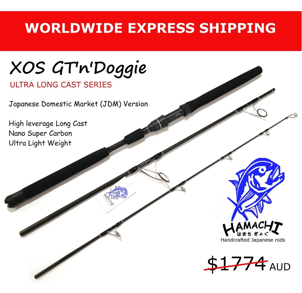 2018 HAMACHI 7'6 XOS GT'n'Doggie Ultra Cast 20 - 40lb Japanese spin fishing rod