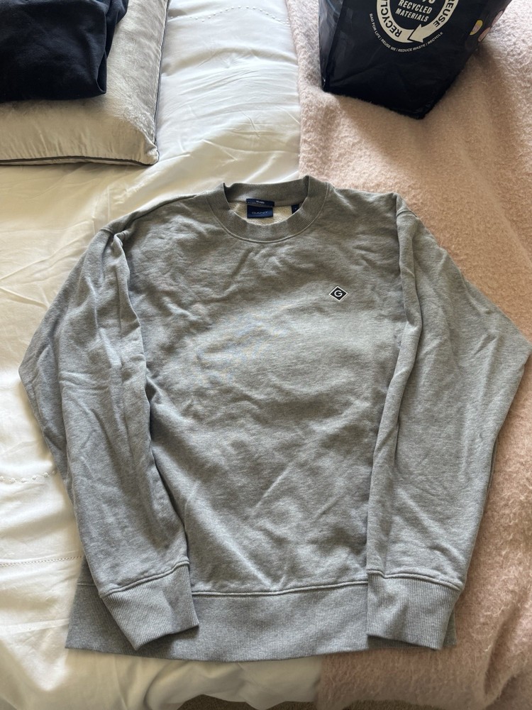 Gant Grey Pullover Sweatshirt Size S