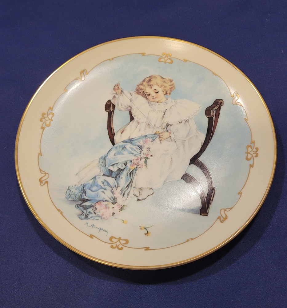 The Seamstress Plate By Maud Humphrey Bogart Little Ladies Collection #1672 C