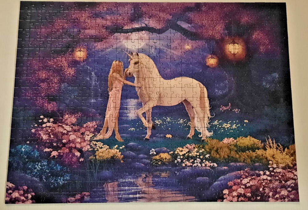 500 Piece Jigsaw Puzzle - Garden of Dreams Unicorn - Ravensburger