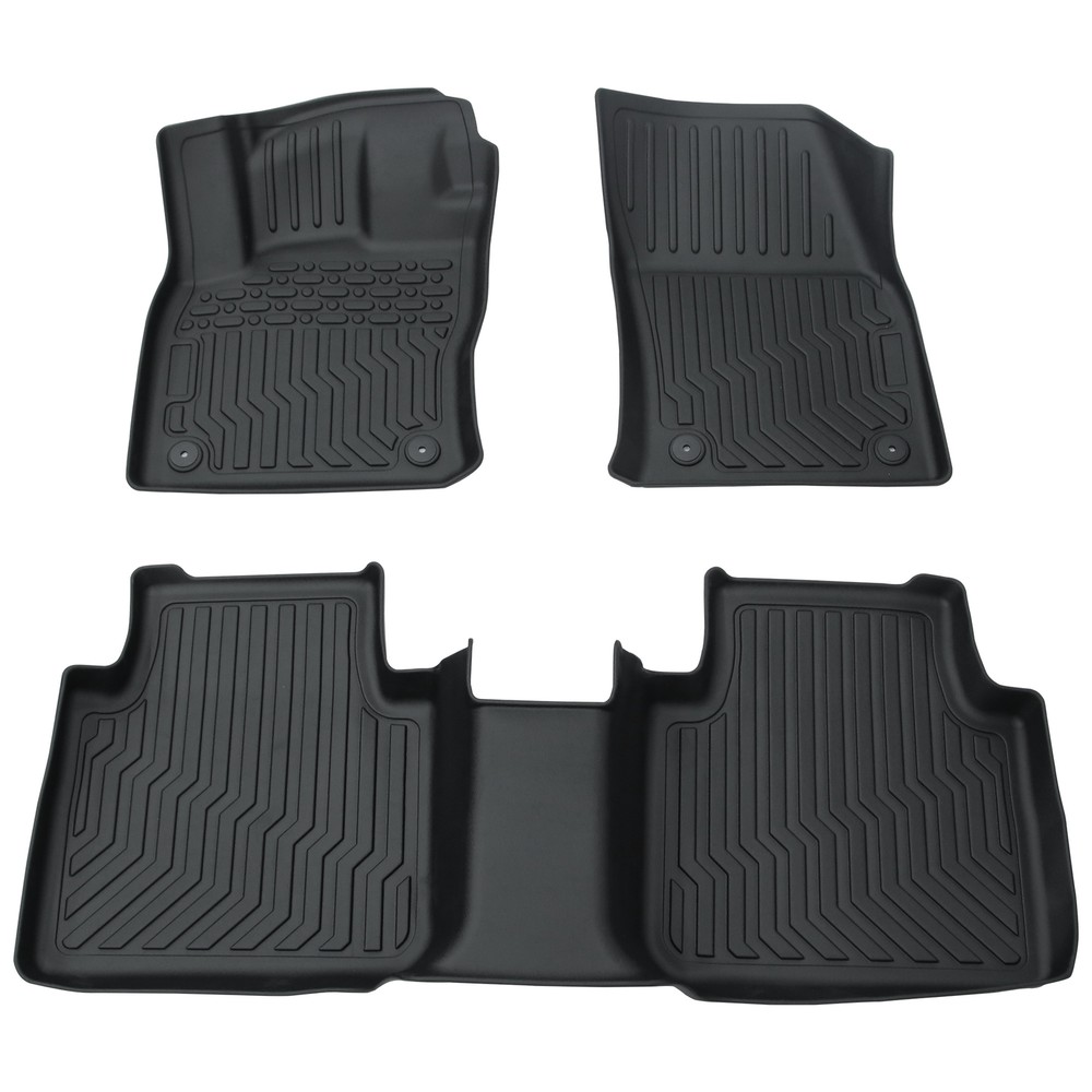 Floor Mats 2 Row Liner Black for 2018-23 Volkswagen Tiguan