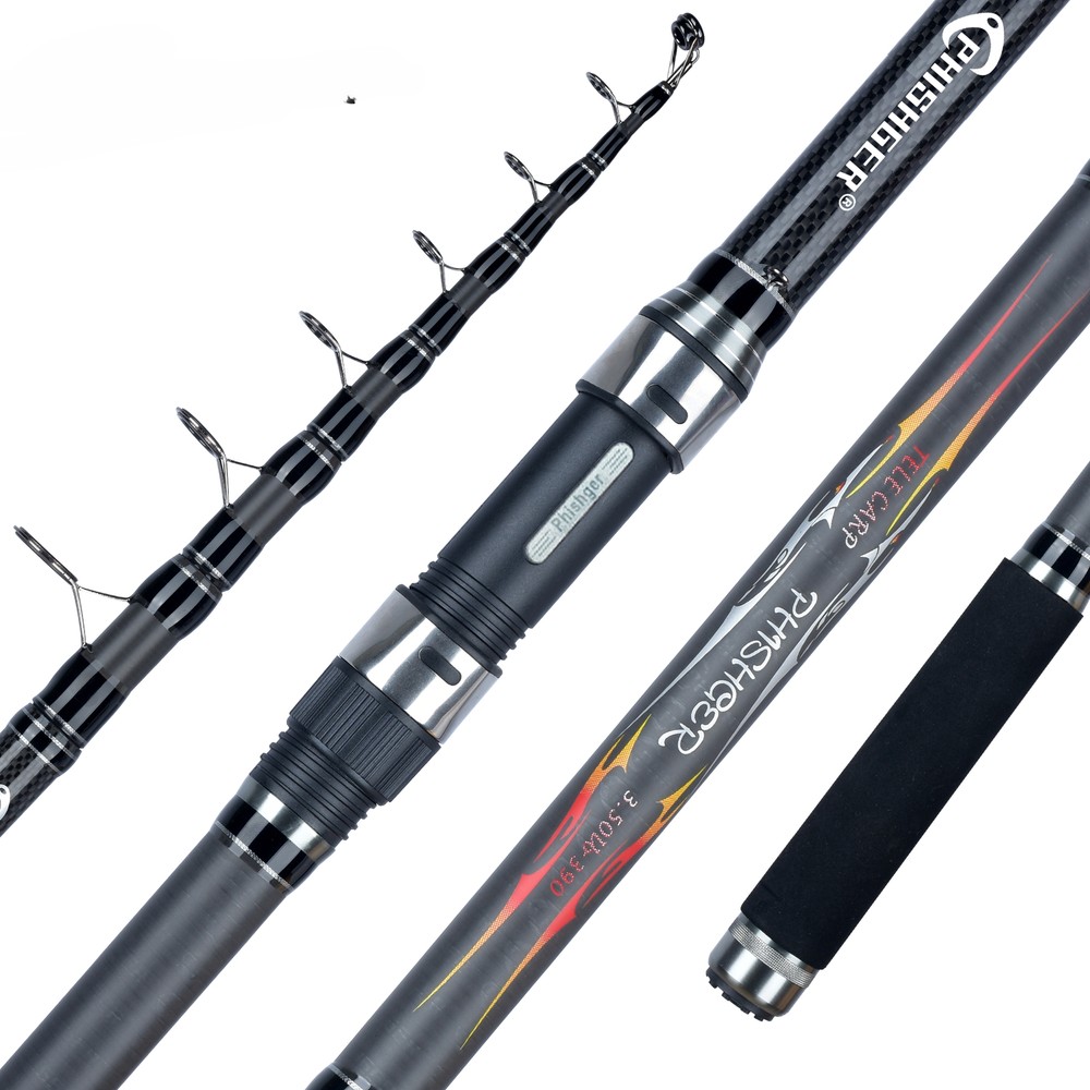 Telescopic Carp Fishing Rod Carbon Travel Spinning Power Surfcasting Hard Pole