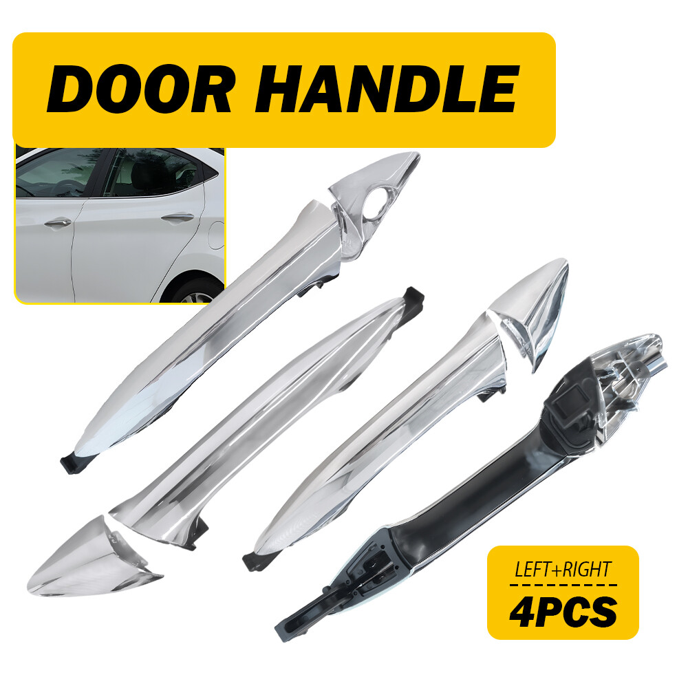 For 11-16 Hyundai Elantra Front Rear Exterior Door Handle Left Right Side 4pcs M