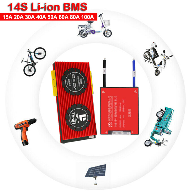 14S 52V 48V Li-ion Lipo Lithium Battery Protection Board BMS Balance for DALY