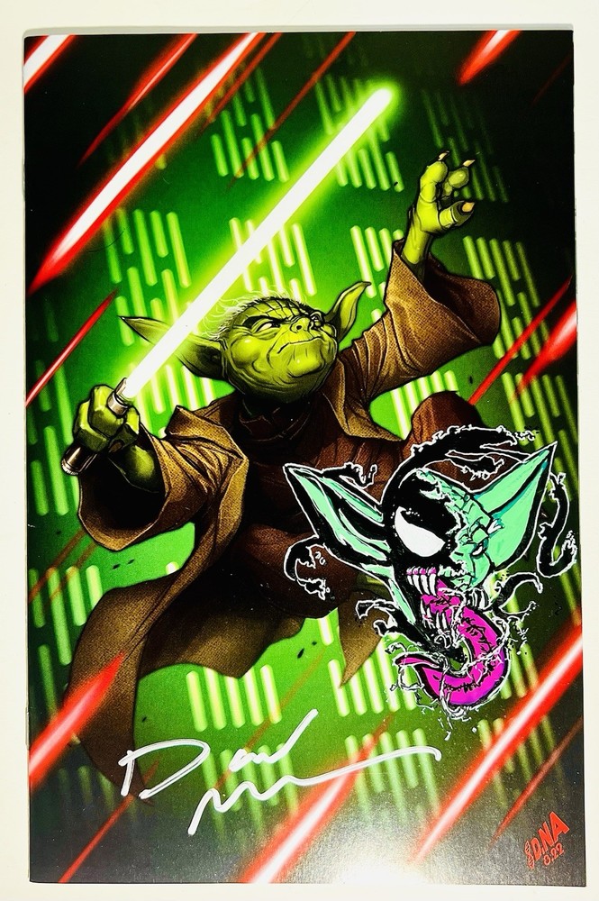 Star Wars Yoda #1 Retailer Exclusive Virgin David Nakayama Signed Remarque COA