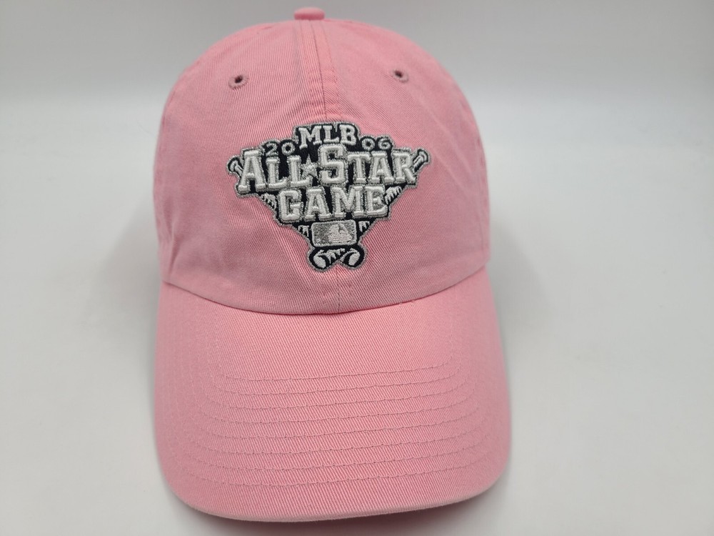 2006 MLB All Star Game Twins Enterprise Strapback Adjustable Hat Cap Women Pink