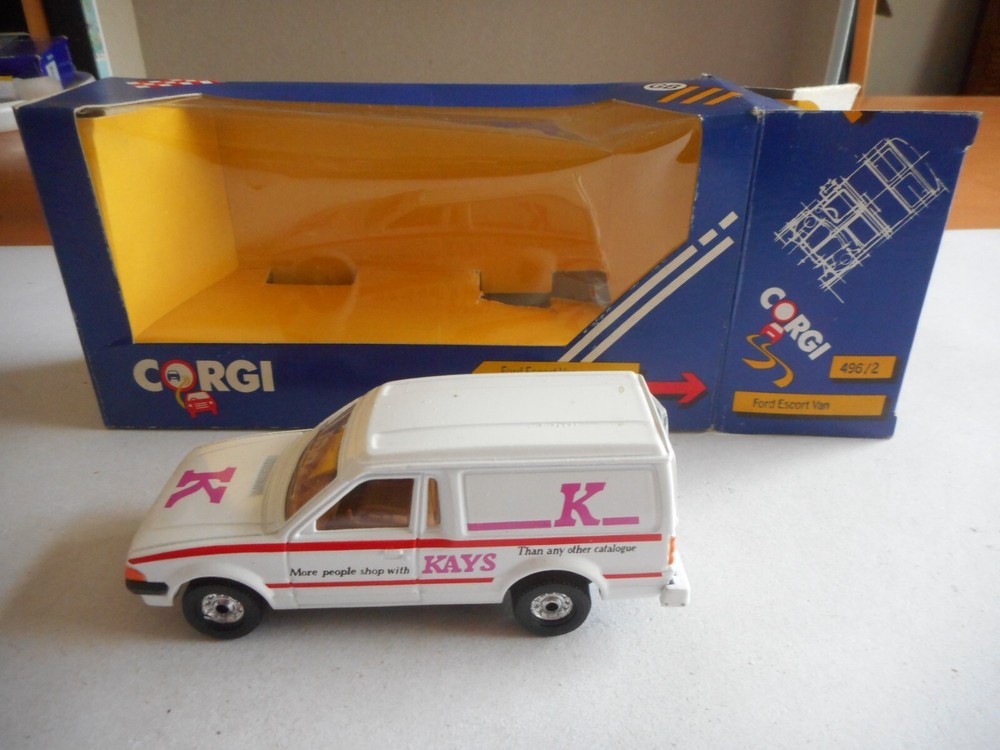 Vintage Corgi C496 Ford Escort Royal Mail Van in Original Box