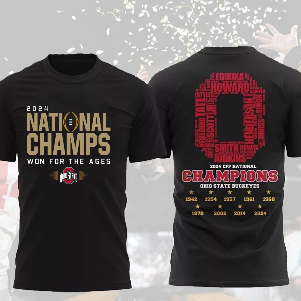 Won For The Ages! Ohio State Buckeyes College Football 2024 Champs Locker Room