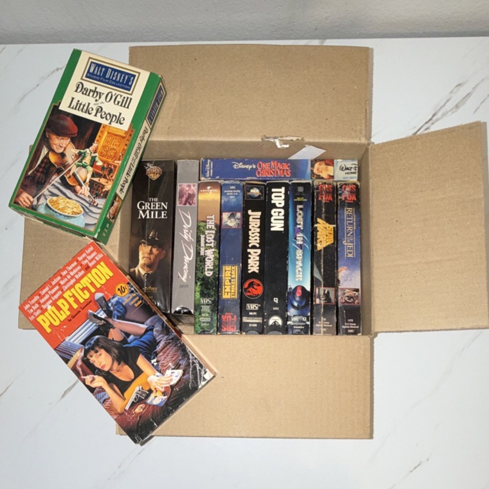 Pulp Fiction & Classic VHS Movie Lot Action Adventure NTSC Full Screen English