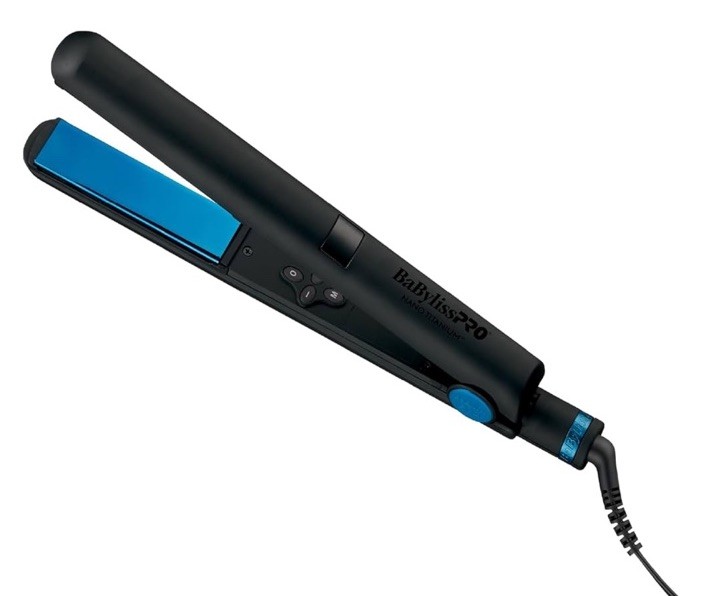 BaBylissPRO Nano Titanium Flat Iron Hair Straightener, Digital Flat Iron for Pro