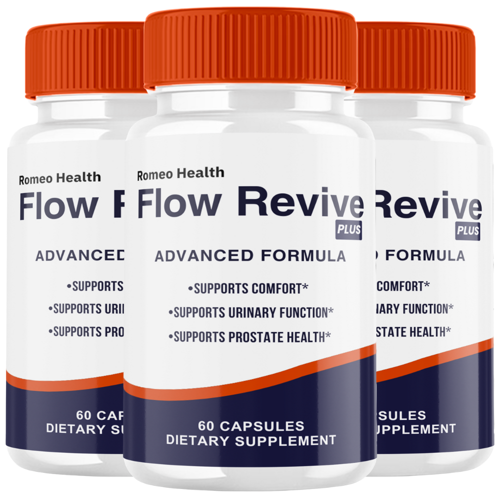 Flow Revive Pro Supplement for Men – FlowRevive Plus Advanced Formula (3 Bottle)