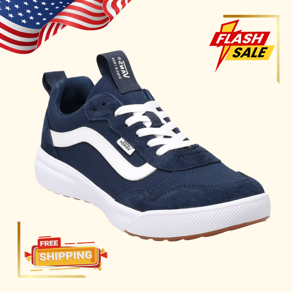 [FASH SALE] Vans Range EXP Men's Shoes Navy White Sneakers, Medium D-image