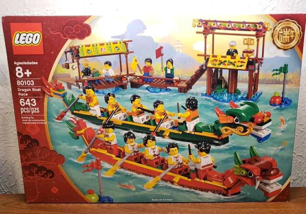 LEGO Seasonal Dragon Boat Race 80103 Festival BRAND NEW SEALED Retired Must See-image