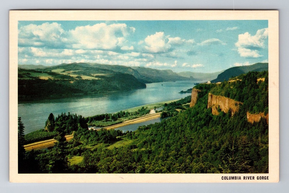 Vintage Antique WA Washington Columbia River Gorge Souvenir Postcard