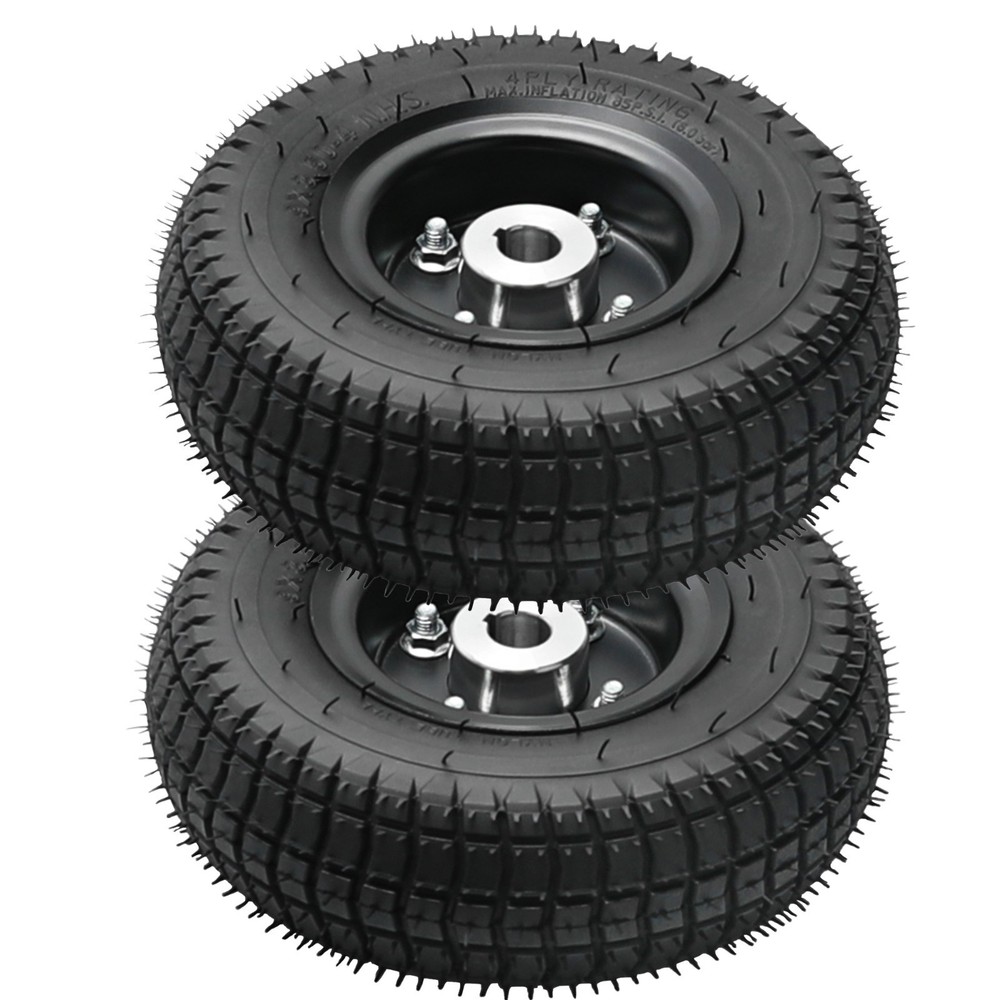 2pcs 9x3.50-4 19mm Bore Tires for Mobility Scooter Wheelchair Lawnmower