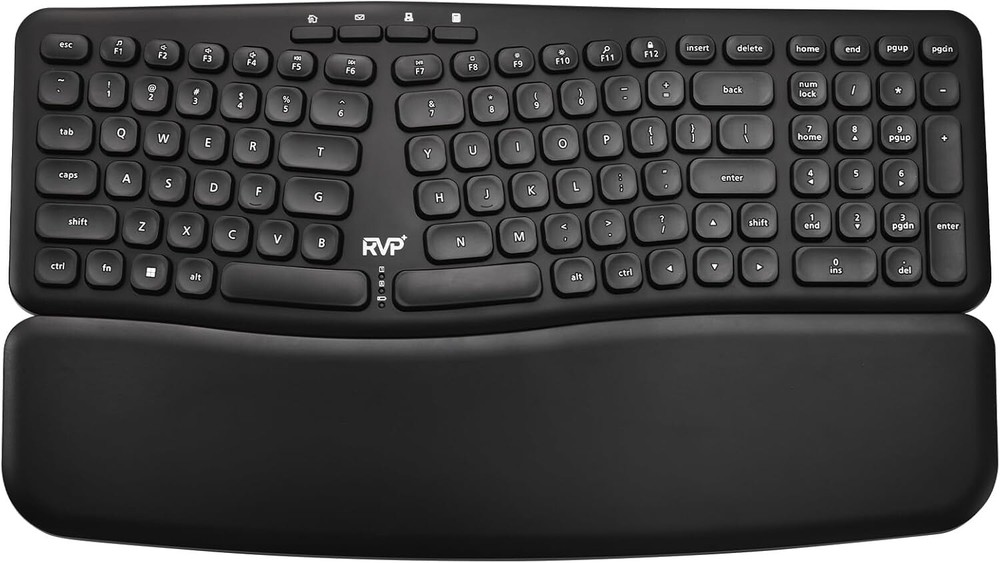 RVP+ Split Ergonomic Wireless Keyboard with Wrist Rest - Brand New