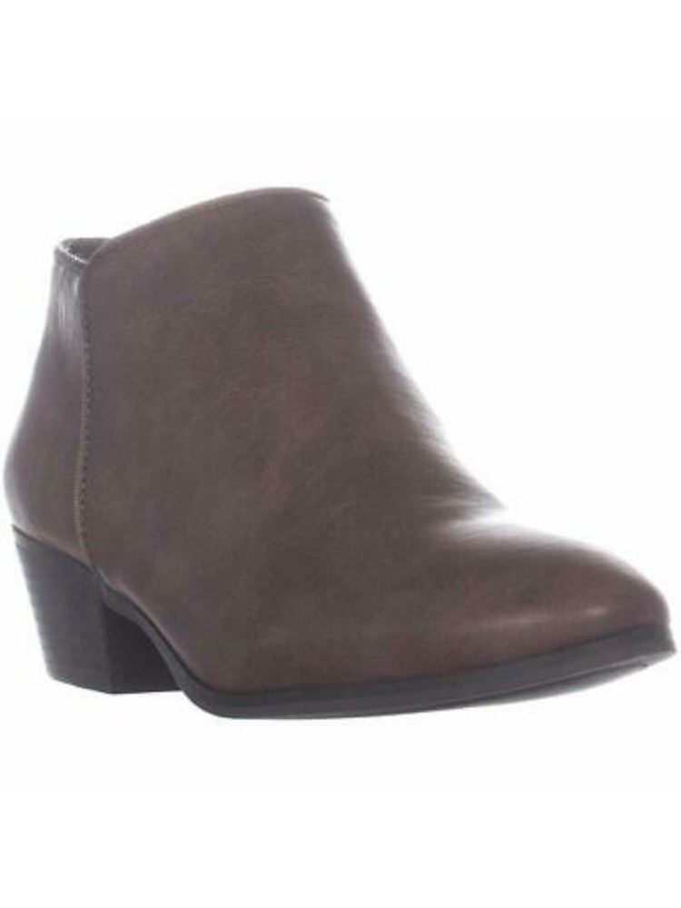 STYLE & COMPANY Womens Beige Padded Wileyy Almond Toe Block Heel Booties 7 M