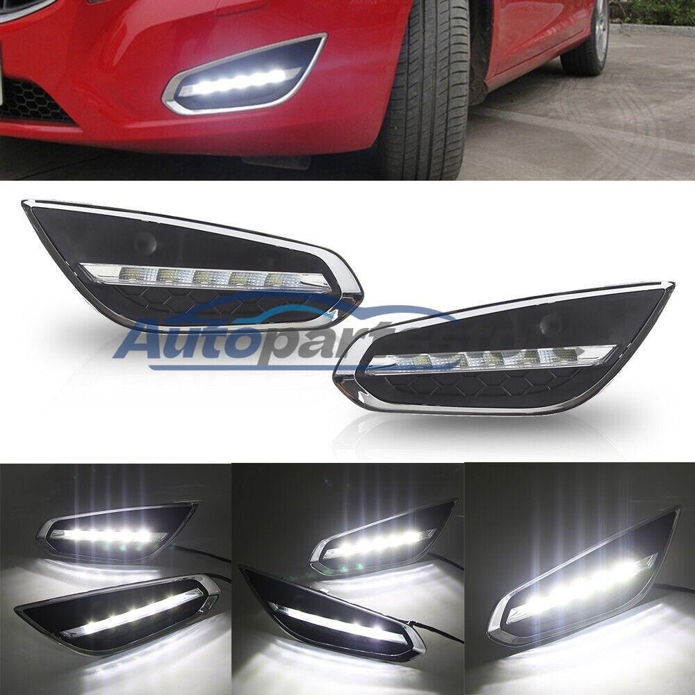 VOLVO S60 T5 2009-2013 LED DRL Fog Lights Bright White Upgrade
