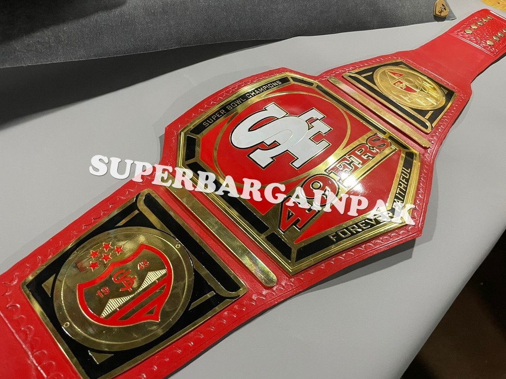 SF 49ers Championship Wrestling Brass 2mm Belt
