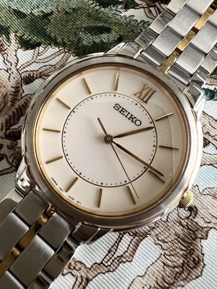 SEIKO 7N01-0BC0 Quartz Men's Work Watch Stainless Steel