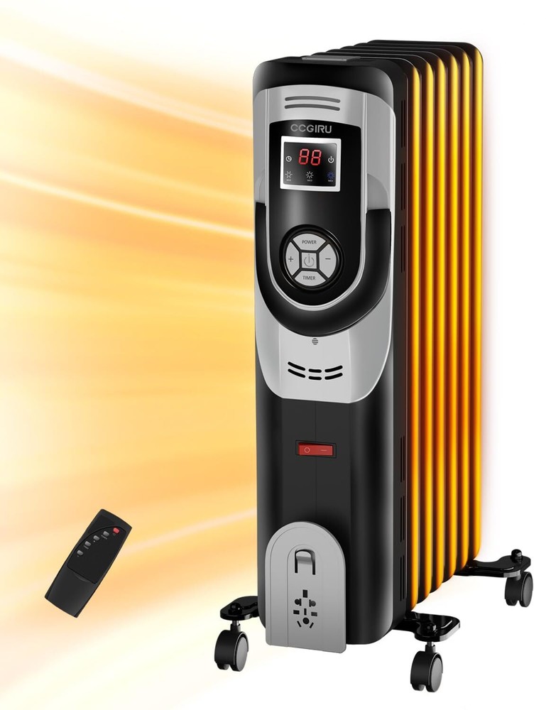 Oil Filled Radiator Heaters for Indoor Use with Remote, Oil Heaters for Indoo...