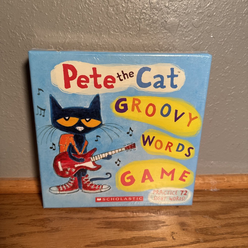Pete The Cat Groovy Wods Game Scholastic Bingo Sight Word Learning New