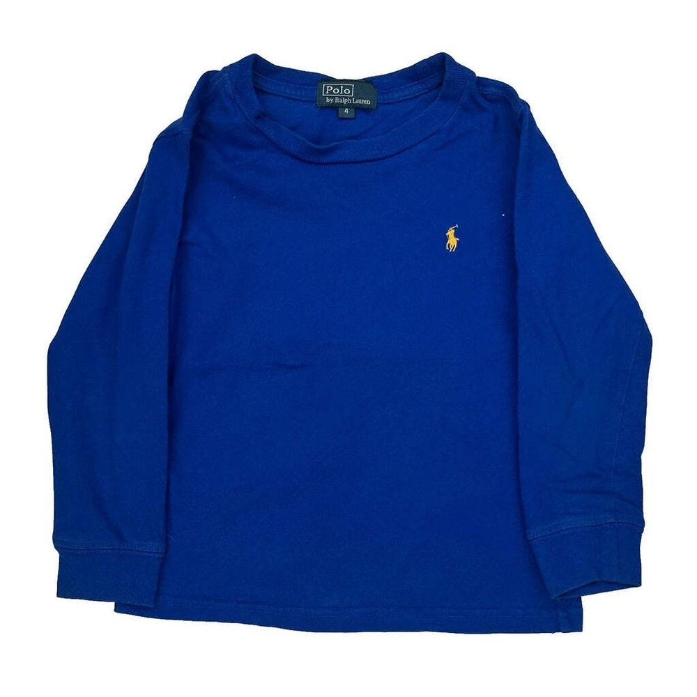 Age 4 Polo By Ralph Lauren Long Sleeve T-Shirt - XS Blue Cotton