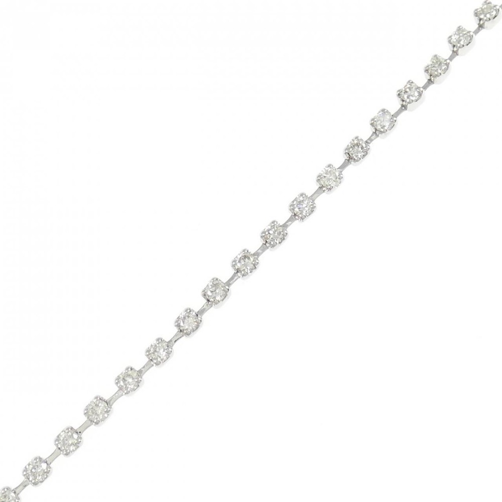 Authentic K18WG Diamond Bracelet 1.00CT #260-007-019-6603