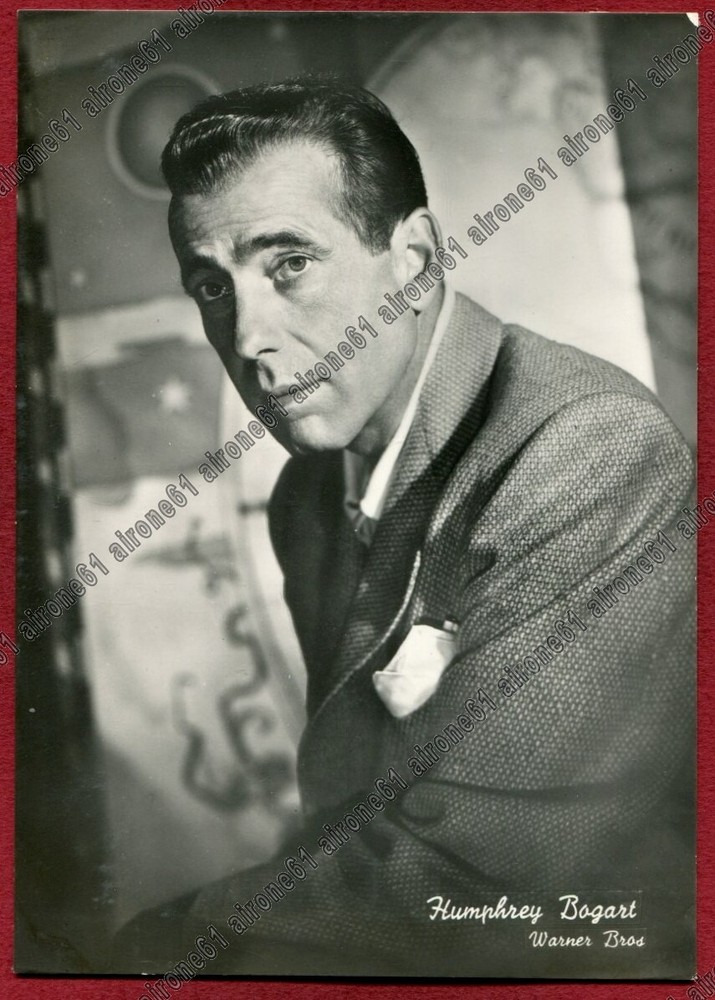 Vintage Humphrey Bogart Real Photo Postcard Classic Hollywood Star USA