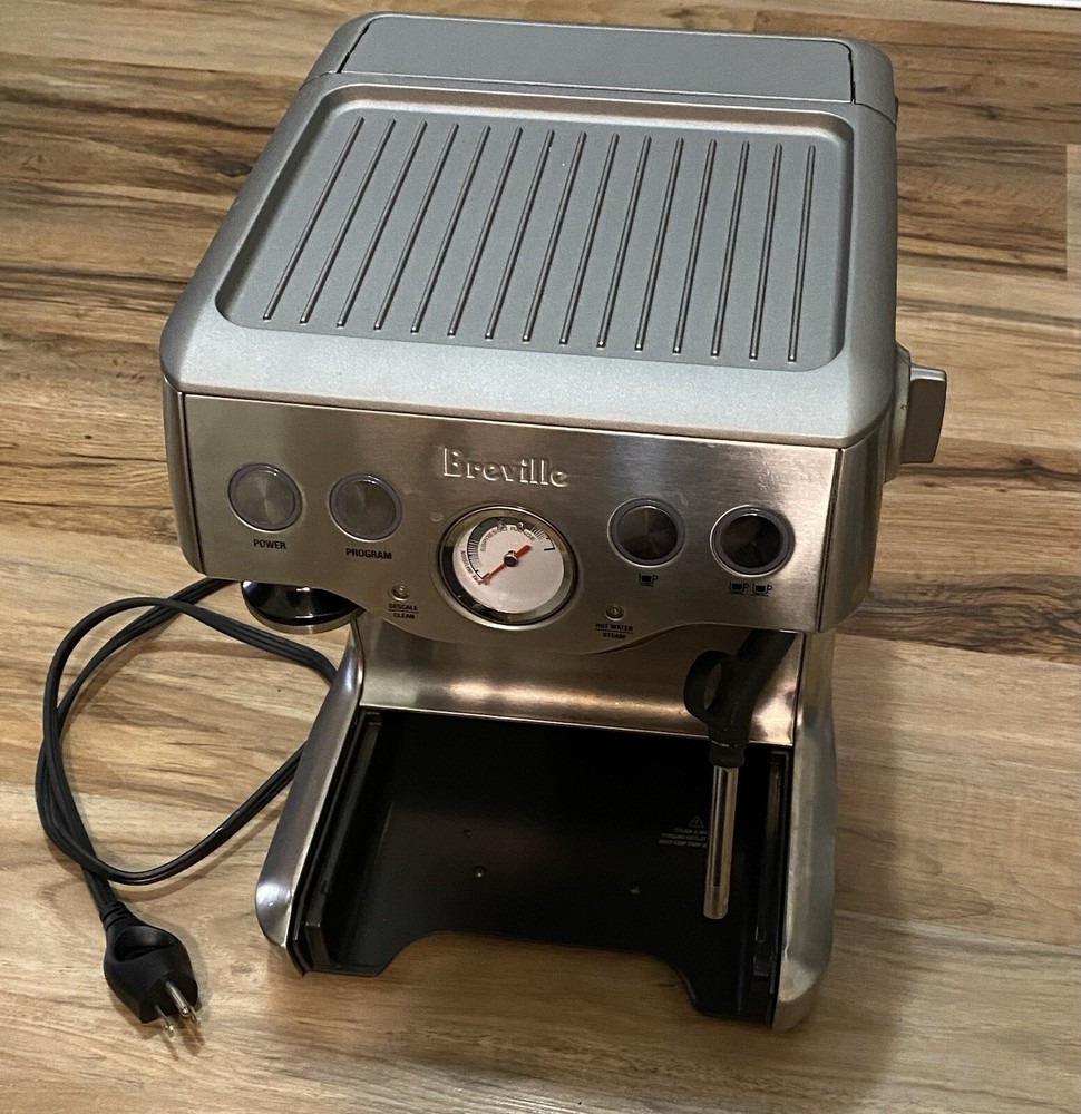 Breville BES840XL Silver Infuser Espresso Machine Functional No Drip Tray