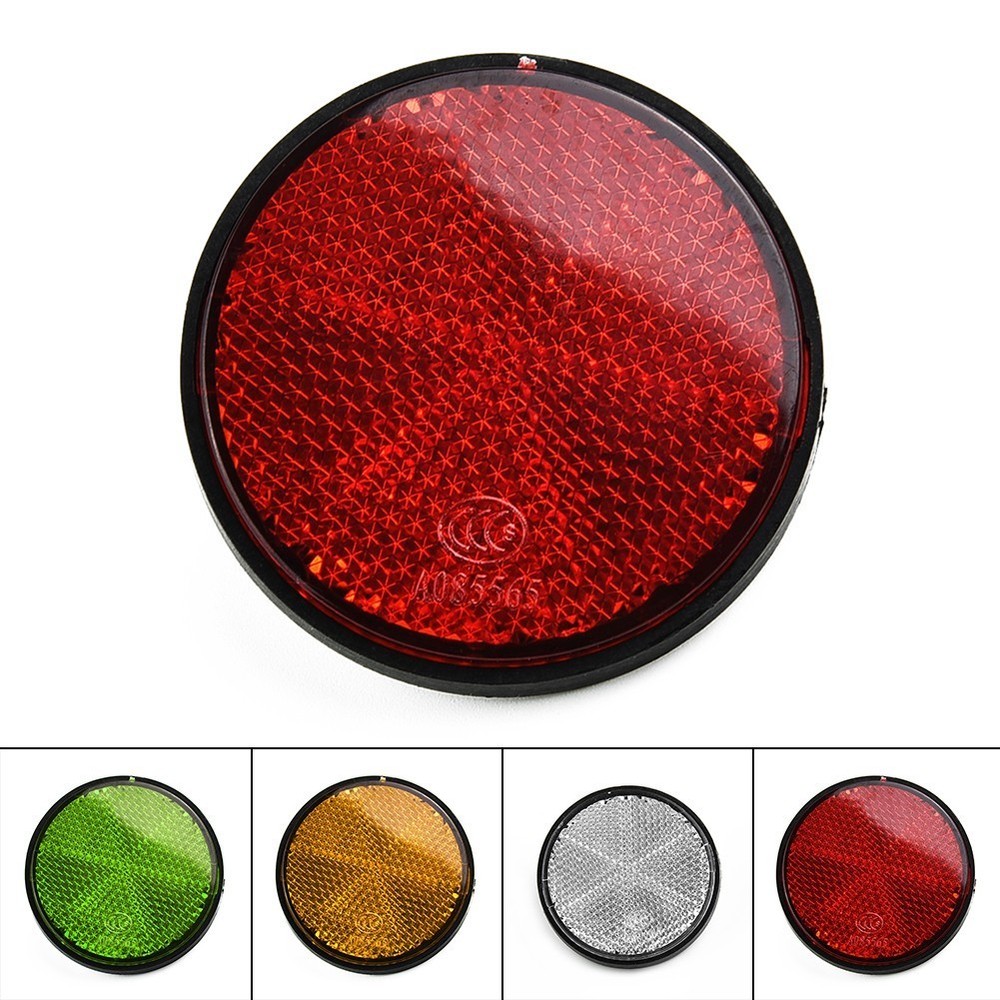 Bicycle Bicycle Reflector Round Cycling Accessory Safety Reflective Green