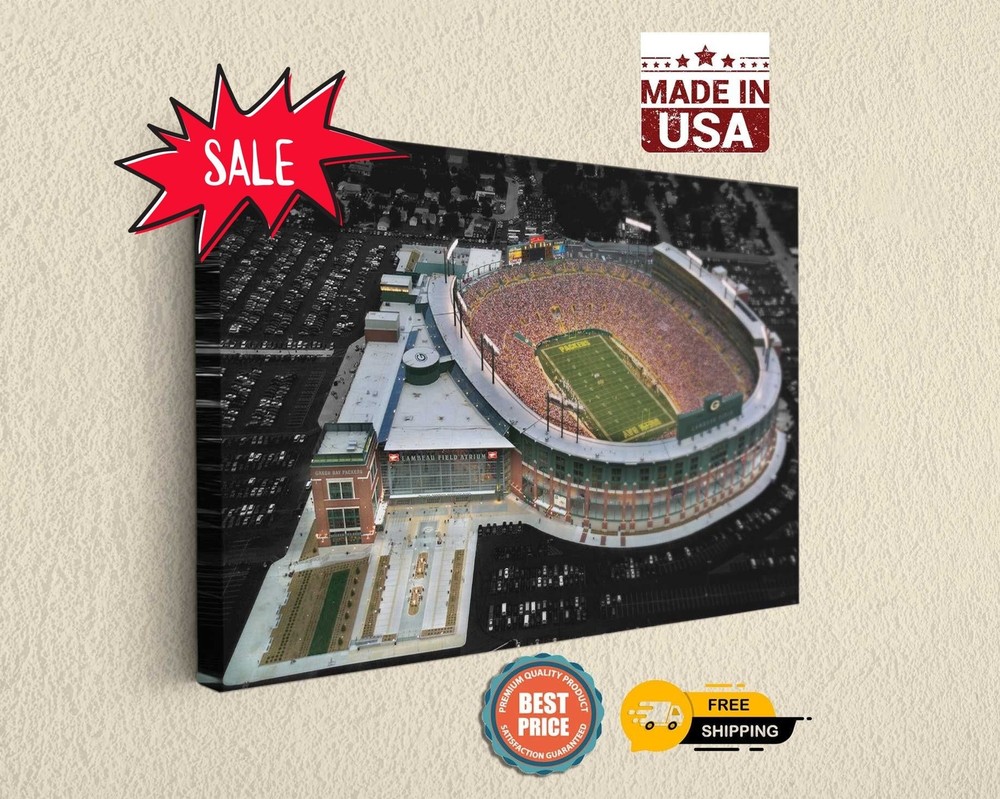 Lambeau Field, Green Bay Packers Prints on Canvas, Home Decor