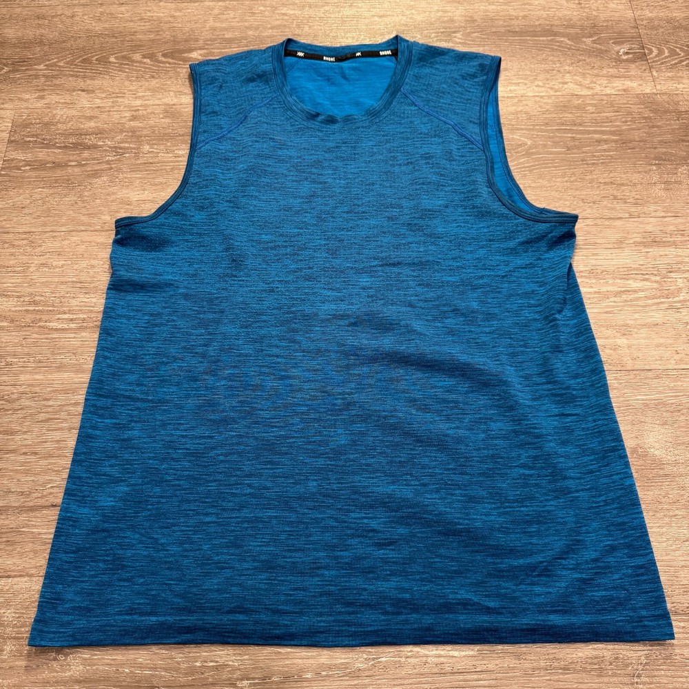 Rhone Men’s Medium Blue Performance Vented Workout Tank for Running