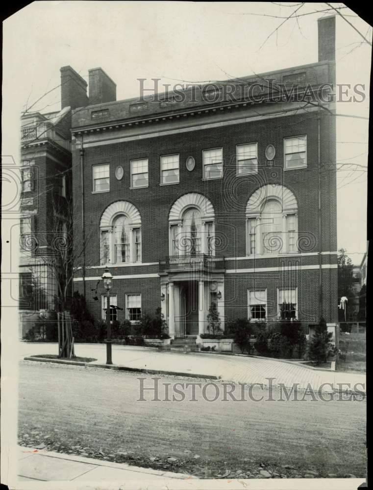 1925 Press Photo Home of President Woodrow Wilson, Washington - lra86190