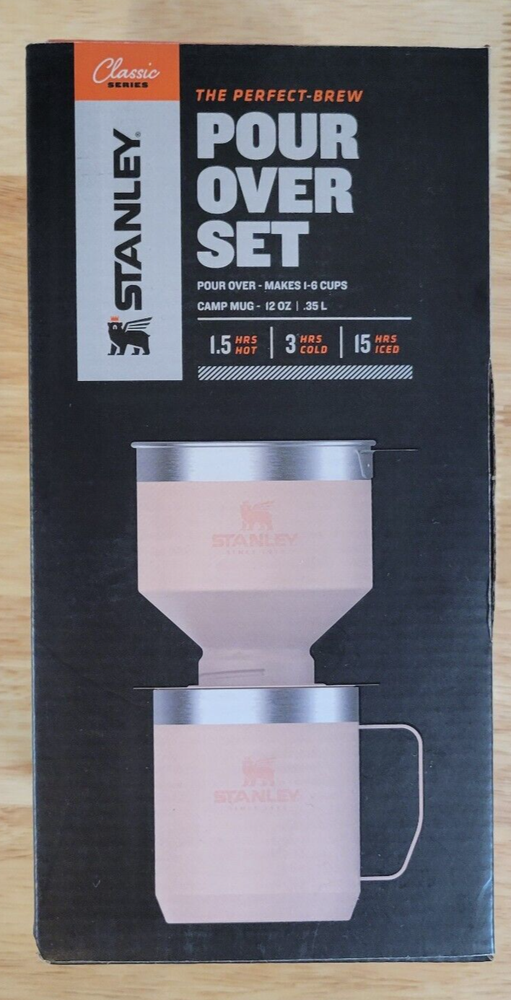 Stanley Classic Perfect Brew Pour Over Set with Camp Mug in Limestone Pink