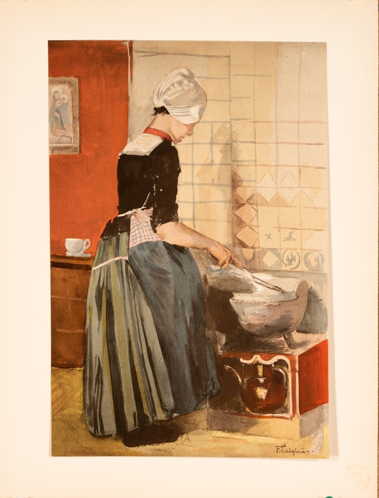 Ferdinand Luigini – La Servante (1897) Original Lithograph – L’Estampe Moderne