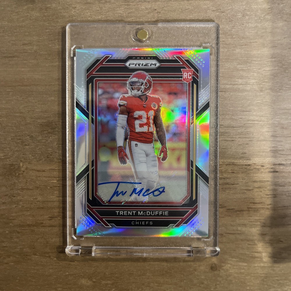 2022 Panini Prizm Trent McDuffie Silver Prizm Auto GEM MT RC #372 Chiefs Rookie