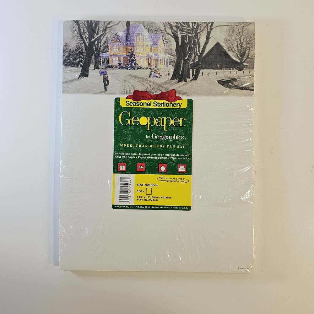 Geopaper Seasonal Stationery Pack – Winter Holiday & Christmas Themed Paper  -image